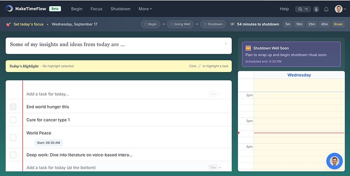 Flow UX Focus Mode Improvements